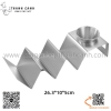 Kệ trưng bày bánh Taco, khay làm bánh taco không kèm cốc bằng inox cao cấp