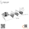 Kệ trưng bày bánh Taco, khay làm bánh taco không kèm cốc bằng inox cao cấp