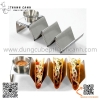 Kệ trưng bày bánh Taco, khay làm bánh taco không kèm cốc bằng inox cao cấp