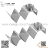 Kệ trưng bày bánh Taco, khay làm bánh taco không kèm cốc bằng inox cao cấp