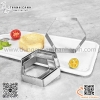 Khuôn salad bằng inox hình lục lăng, khuôn ring 6 cạnh hàng dày
