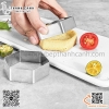 Khuôn salad bằng inox hình lục lăng, khuôn ring 6 cạnh hàng dày