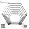Khuôn salad bằng inox hình lục lăng, khuôn ring 6 cạnh hàng dày
