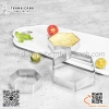 Khuôn salad bằng inox hình lục lăng, khuôn ring 6 cạnh hàng dày