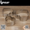 Khuôn salad bằng inox hình tim, khuôn mousse hình trái tim hàng dày