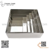 Khuôn salad bằng inox hình vuông hàng dày