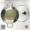 Nồi lẩu inox Fivestar 3 đáy nắp kính cao cấp size 24/26/28/32cm