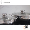 Nồi lẩu inox Fivestar 3 đáy nắp kính cao cấp size 24/26/28/32cm
