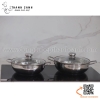 Nồi lẩu inox Fivestar 3 đáy nắp kính cao cấp size 24/26/28/32cm