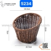 Rổ mây bầu đựng rau màu nâu