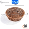 Rổ mây tròn màu nâu