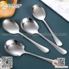 Muôi inox múc salad kiểu dáng châu âu, muôi múc tàu hũ, môi múc pudding