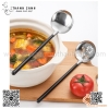 Muôi Canh Inox 304 Cán Nhựa Kiểu Nhật, Muôi Canh Ramen Mini, Muôi lẩu phong cách Nhật Bản