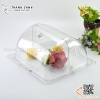 Nắp khay buffet hình chữ nhật mở 180 độ (không kèm khay). Nắp nhựa mica đậy khay 1/2, nắp chụp nhựa 1/2