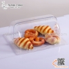 Nắp khay buffet hình chữ nhật mở 180 độ (không kèm khay). Nắp nhựa mica đậy khay 1/2, nắp chụp nhựa 1/2