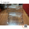 Nắp khay buffet hình chữ nhật mở 180 độ (không kèm khay). Nắp nhựa mica đậy khay 1/2, nắp chụp nhựa 1/2