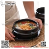 Thố đất đen hàn quốc, nồi thố đất trộn cơm kèm đế , nồi nấu mỳ cay