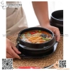 Thố đất đen hàn quốc, nồi thố đất trộn cơm kèm đế , nồi nấu mỳ cay