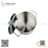 Nồi inox dùng bếp từ công nghiệp - Hàng HONGKONG hãng EAST, nồi inox dáng thấp