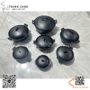 Tộ gang thủ công màu đen nắp gang, tộ gang bắc bộ, niêu gang chống dính màu đen