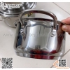 Nồi chia cơm canh học sinh, nồi inox 3 đáy hàng dày
