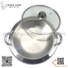 Nồi lẩu cạn inox hàn quốc, nồi lẩu cao cấp với nhiều kích thước khác nhau