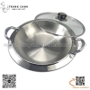 Nồi lẩu cạn inox hàn quốc, nồi lẩu cao cấp với nhiều kích thước khác nhau
