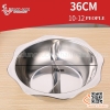 Nồi lẩu hoa / Nồi lẩu inox hình bông hoa hai ngăn sóng cách điệu, nồi lẩu Tứ Xuyên, nồi lẩu Đài Loan
