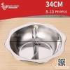 Nồi lẩu hoa / Nồi lẩu inox hình bông hoa hai ngăn sóng cách điệu, nồi lẩu Tứ Xuyên, nồi lẩu Đài Loan