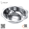 Nồi lẩu hoa / Nồi lẩu inox hình bông hoa hai ngăn sóng cách điệu, nồi lẩu Tứ Xuyên, nồi lẩu Đài Loan