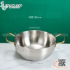 Nồi mỳ Hàn Quốc, Nồi mì hải sản kiểu dáng Hàn Quốc không có nắp đậy màu trắng hoặc vàng có hai quai cầm thuận tiện di chuyển