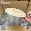 Nồi mì nắp gỗ chất liệu inox 304 cao cấp MÀU BẠC , nồi inox Hàn Quốc