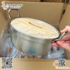 Nồi mì nắp gỗ chất liệu inox 304 cao cấp MÀU BẠC , nồi inox Hàn Quốc