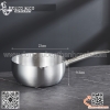 Nồi súp inox cán cầm inox Không nắp, nồi nấu mỳ, nấu soup bằng inox cao cấp
