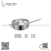 Nồi nấu súp inox thân thấp EAST, Nồi soup cán cầm inox 304 cao cấp dùng từ