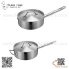Nồi nấu súp inox thân thấp EAST, Nồi soup cán cầm inox 304 cao cấp dùng từ
