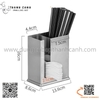 Ống đũa inox nhiều ngăn, ống đũa inox đa năng cao cấp
