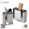 Ống đũa inox nhiều ngăn, ống đũa inox đa năng cao cấp