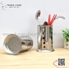 Ống đũa inox quả táo, ống đựng thìa đũa để bàn