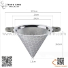 Phễu lọc trà hình nón, vợt lọc trà inox cao cấp