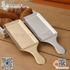 Khay inox chữ nhật có tay cầm màu bạc, màu vàng nhiều kích thước khác nhau