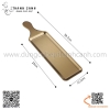 Khay inox chữ nhật có tay cầm màu bạc, màu vàng nhiều kích thước khác nhau