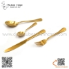 Bộ dao muỗng nĩa cao cấp mạ vàng sang trọng, bộ dao thìa dĩa inox màu vàng kiểu Ý cao cấp độc đáo