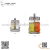 Bộ gia vị để bàn 2/3/4 chi tiết, Bình gia vị thuỷ tinh nhà hàng bếp ăn