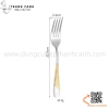 Set dao muỗng nĩa STAR DIAMOND chất liệu inox 304 cao cấp, thân phủ vàng cách điệu