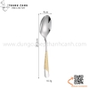 Set dao muỗng nĩa STAR DIAMOND chất liệu inox 304 cao cấp, thân phủ vàng cách điệu