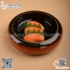 Khay bày sushi, sashimi màu đất nung phong cách Nhật Bản