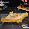 Khay sushi hình thoi vân gỗ 3 kích thước khác nhau SL130. SL131. SL132