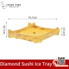 Khay sushi hình thoi vân gỗ 3 kích thước khác nhau SL130. SL131. SL132