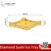 Khay sushi hình thoi vân gỗ 3 kích thước khác nhau SL130. SL131. SL132
